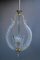 Lámpara colgante de cristal de Murano atribuida a Barovier, años 50, Imagen 15
