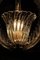 Murano Glass Pendant Light attributed to Barovier, 1950s 6