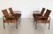 Mid-Century Italian Lounge Chairs in Rattan Wicker and Iron, 1960s, Set of 4 22