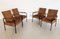 Fauteuils Mid-Century en Rotin Osier et Fer, Italie, 1960s, Set de 4 1