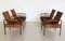 Mid-Century Italian Lounge Chairs in Rattan Wicker and Iron, 1960s, Set of 4, Image 21