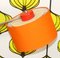 Lámpara de mesa en rojo naranja, años 70, Imagen 13