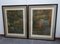 Compositions, 1970s, Large Aquatint Etchings, Framed, Set of 2 1