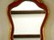 Vintage French Gold and Red Framed Mirror, 1950s, Image 5
