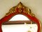 Vintage French Gold and Red Framed Mirror, 1950s 6