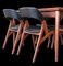 Danish Dining Chairs in Teak and Leather, 1960s, Set of 4 10