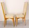 Mid-Century French Dining Chairs in Beech and Skai, 1960s, Set of 6 6