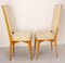 Mid-Century French Dining Chairs in Beech and Skai, 1960s, Set of 6, Image 6