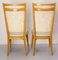 Mid-Century French Dining Chairs in Beech and Skai, 1960s, Set of 6 8