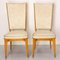 Mid-Century French Dining Chairs in Beech and Skai, 1960s, Set of 6 4