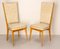Mid-Century French Dining Chairs in Beech and Skai, 1960s, Set of 6 5