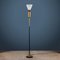 Lámpara de pie vintage de aluminio atribuida a Stilnovo, Italia, años 60, Imagen 1