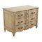 Louis XV Chest of Drawers with 3 Raw Wooden Drawers 3