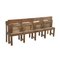 Vintage Wooden Theater Bench, Image 2