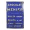 Menier Chocolate Enameled Sheet Metal Plate, Image 1
