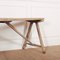 French Oak and Poplar Trestle Table 3