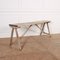 French Oak and Poplar Trestle Table 1