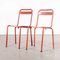 French Outdoor Table and Chairs attributed to Tolix, 1950s, Set of 3 7