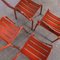 Tavolo e sedie da esterno attribuiti a Tolix, Francia, anni '50, set di 5, Immagine 4