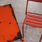 Mesa y sillas francesas de exterior atribuidas a Tolix, años 50. Juego de 5, Imagen 2