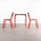 French Outdoor Table and Chairs attributed to Tolix, 1950s, Set of 5, Image 4