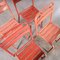 Mesa y sillas francesas de exterior atribuidas a Tolix, años 50. Juego de 5, Imagen 7