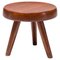 Mahogany Berger Stool from Charlotte Perriand, 1960s 1