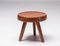 Mahogany Berger Stool from Charlotte Perriand, 1960s 4