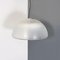 Modern Italian White Acrylic Glass and Metal Dome Shape Chandelier attributed to Guzzini, 1970s 3