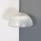 Modern Italian White Acrylic Glass and Metal Dome Shape Chandelier attributed to Guzzini, 1970s, Image 3