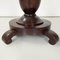 Italian Walnut Round Wood Dining Table, 1800s 12