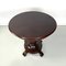 Italian Walnut Round Wood Dining Table, 1800s, Image 3