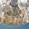 Lámpara de araña italiana Mid-Century de vidrio atribuida a Carlo Scarpa para Venini, 1958, Imagen 7