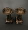 Art Deco Cassolettes aus Bronze auf Marmorsockel, 1930er, 2er Set 2