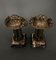 Art Deco Cassolettes in Bronze on Marble Support Base, 1930s, Set of 2, Image 2