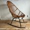 Vintage Italian Bamboo Rocking Chair, 1960s 4
