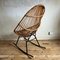 Vintage Italian Bamboo Rocking Chair, 1960s 5