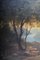 Romantic Artist, River Landscape, 19th Century, Oil Painting, Framed 13