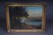 Artista romántico, paisaje de río, siglo XIX, pintura al óleo, enmarcado, Imagen 2