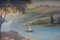 Artista romántico, paisaje de río, siglo XIX, pintura al óleo, enmarcado, Imagen 11