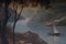 Artista romántico, paisaje de río, siglo XIX, pintura al óleo, enmarcado, Imagen 8