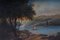 Artista romántico, paisaje de río, siglo XIX, pintura al óleo, enmarcado, Imagen 6