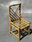 Vintage Bamboo Chairs in Rattan in the style of Vivaï Del Sud, 1960s, Set of 4 5