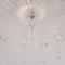 Murano Glass Ceiling Light in Pure Crystal Color with Handmade Leaves and Drops, Italy, 1990s 10