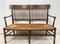 French Elm Rush Seat Bench, 1880s 21
