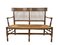 French Elm Rush Seat Bench, 1880s, Image 1