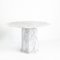 Vintage Octagonal White Marble Table, France, 1970s, Image 2