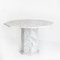 Vintage Octagonal White Marble Table, France, 1970s 5