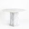 Vintage Octagonal White Marble Table, France, 1970s 4