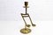 Brass Music Note Candleholder, 1970s 2